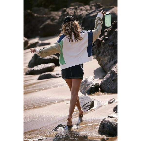 Free People FP Movement Intercept Logo Pullover Sweatshirt Top Printed S 283173 - Picture 4 of 9